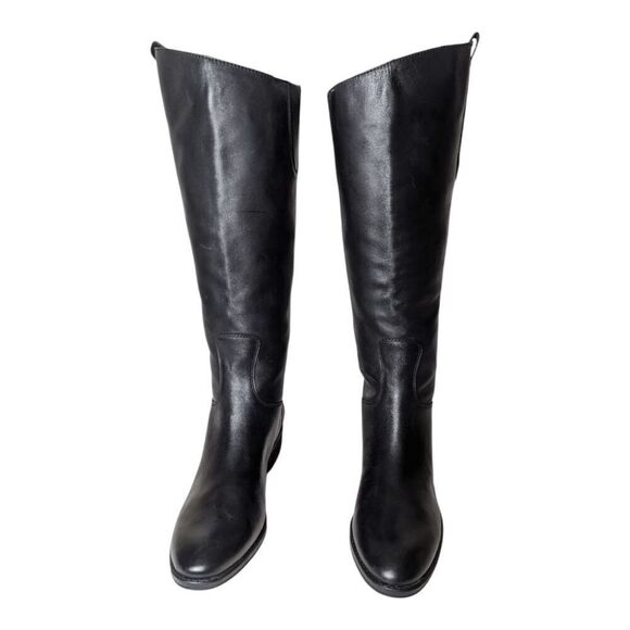NWOB SAM EDELMAN Penny Black Leather Riding Boot Size 5.5M - Picture 4 of 9
